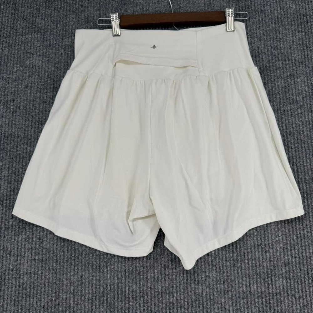 Halara SoftlyZero 2 in 1 athletic shorts women's XL long white 5" inseam